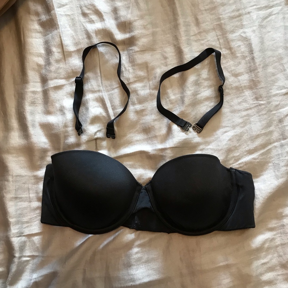 Black Bra with Removable Straps